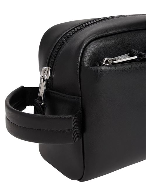 Pochette nera in pelle Tommy Jeans | AM0AM13692BDS
